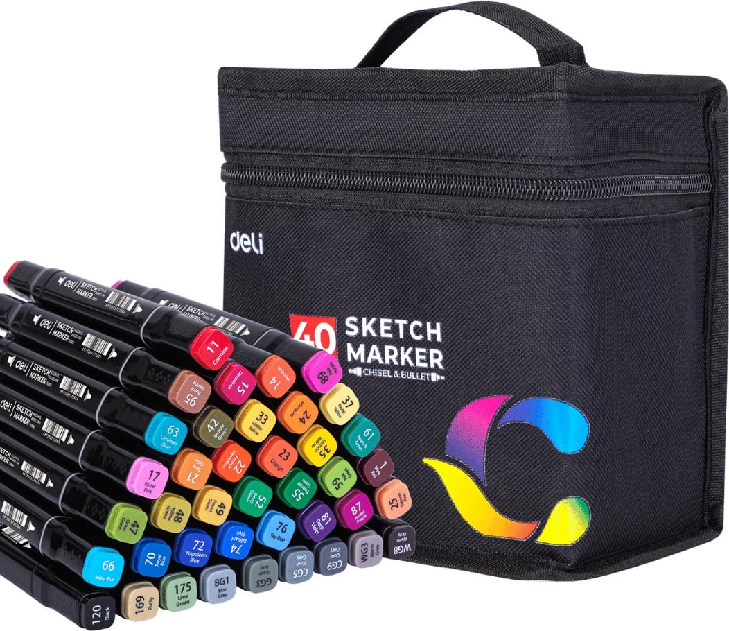 DELI SKETCH MARKER 40 COPË 7080312
