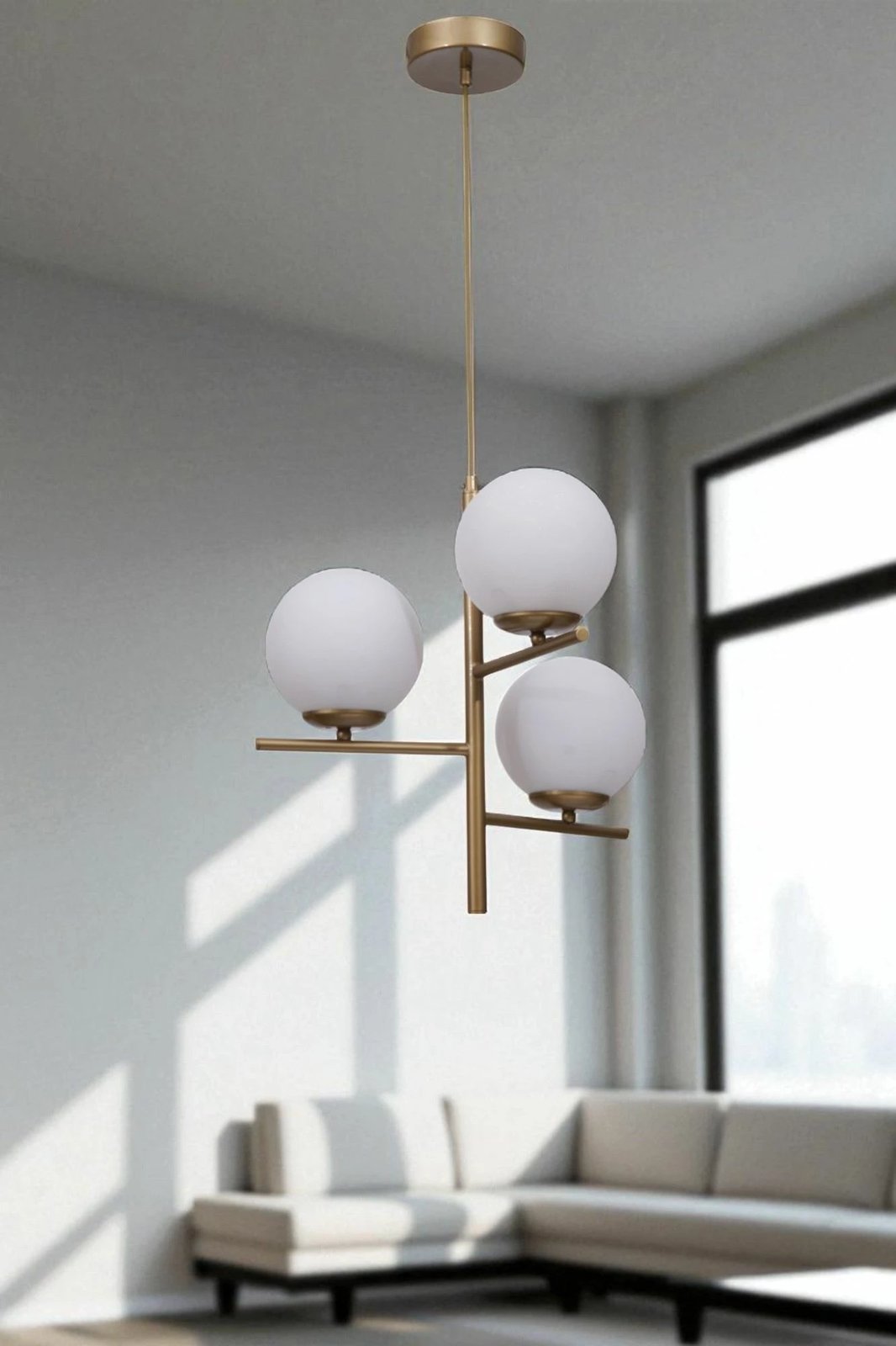 Llambë tavani Opviq, 9007-4, e bardhë dhe ari