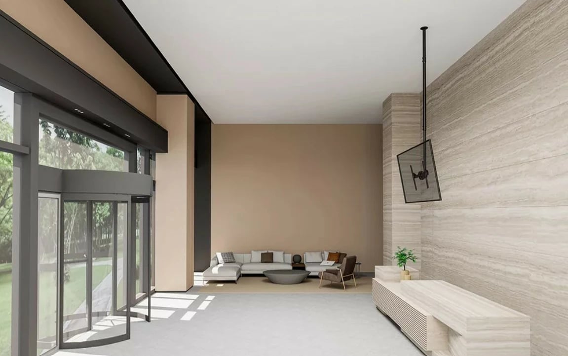 Mbajtës tavani për TV/monitor, Neomounts CL35-440BL16XL, 37-70 inch, deri 50 kg, lartësi 250-300 cm, pjerrësi 25° rrotullim 360°, e zezë