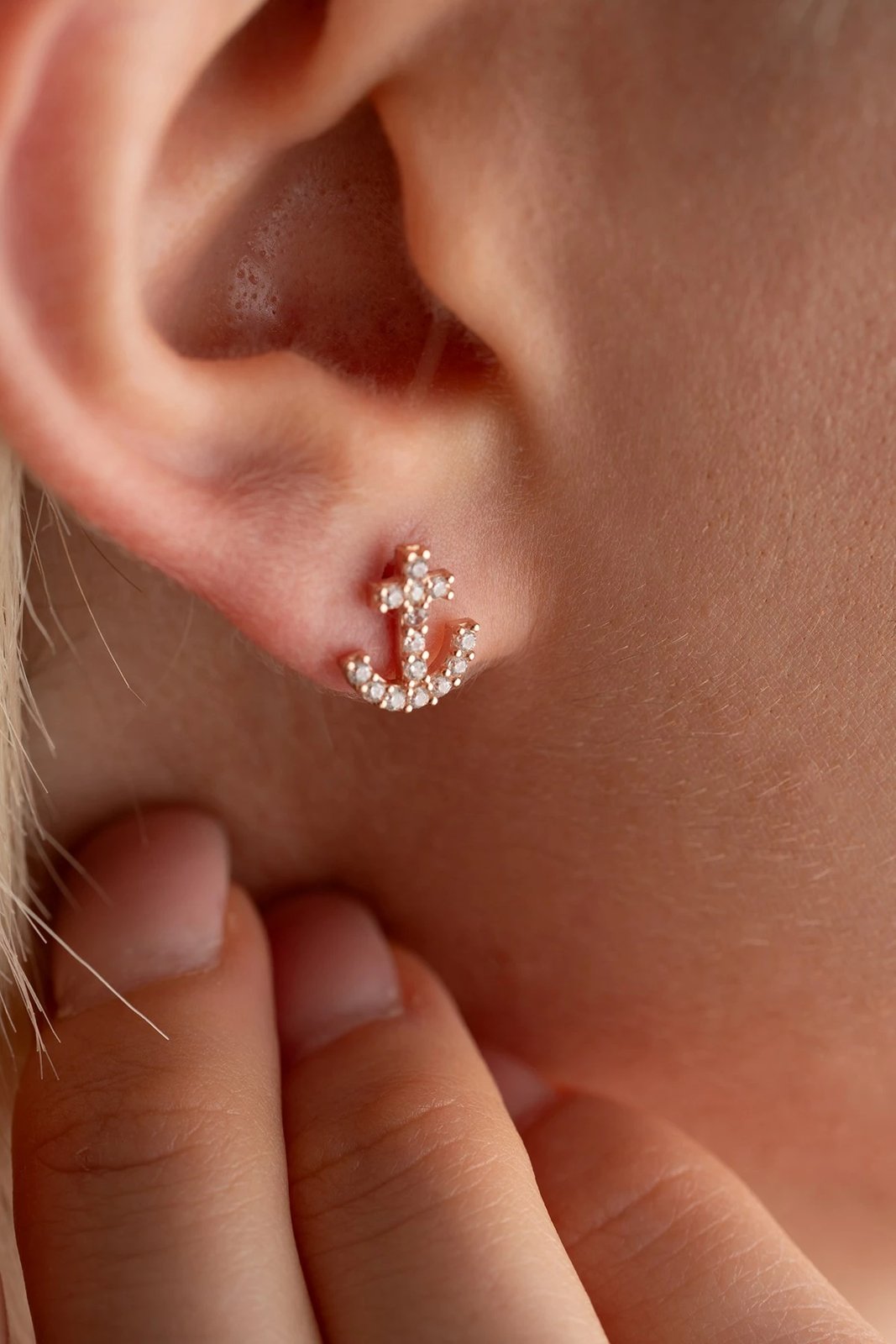 Vathë argjendi Jumeon, rozë gold & të bardhë, NRZ998323