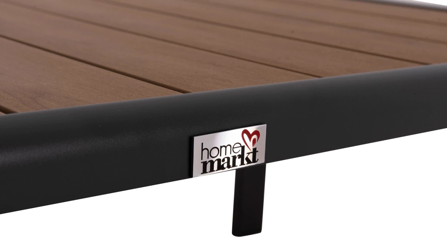 Tavolinë anësore për shezlong, alumin, ngjyrë gri e errët, polywood, BENTRY FH6276.03, 100x56x35cm