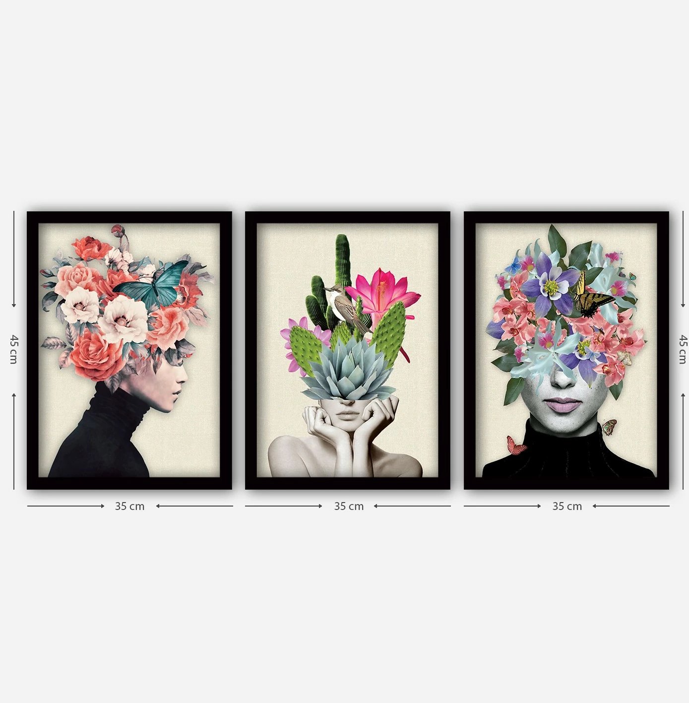 Pikturë dekorative me kornizë (3 pjesë), Wallity, 3SC161