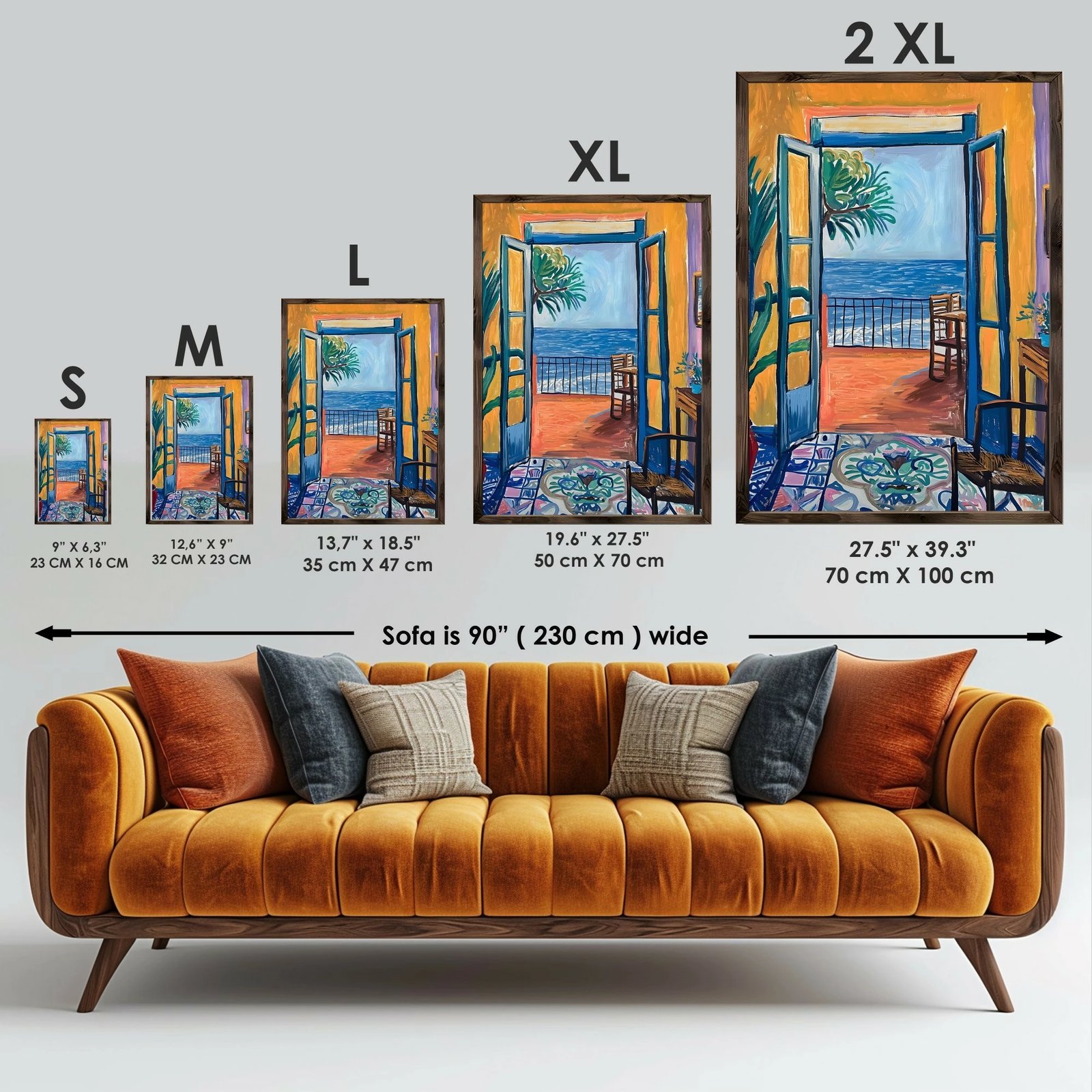 Pikturë dekorative me kornizë MDF, Wallity, GE023-L