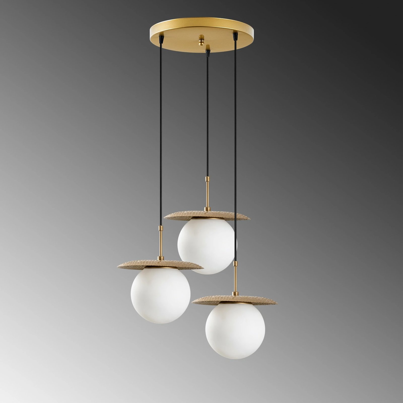 Llambë tavani Opviq, Anemon, ngjyrë ari, 55x55x110cm