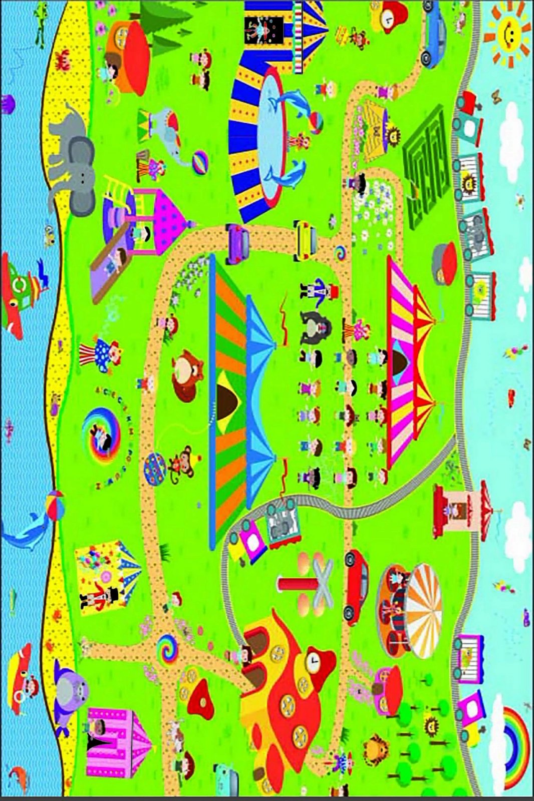 Qilim shumëngjyrësh për fëmijë, Conceptum Hypnose, ELS627, 160x230cm