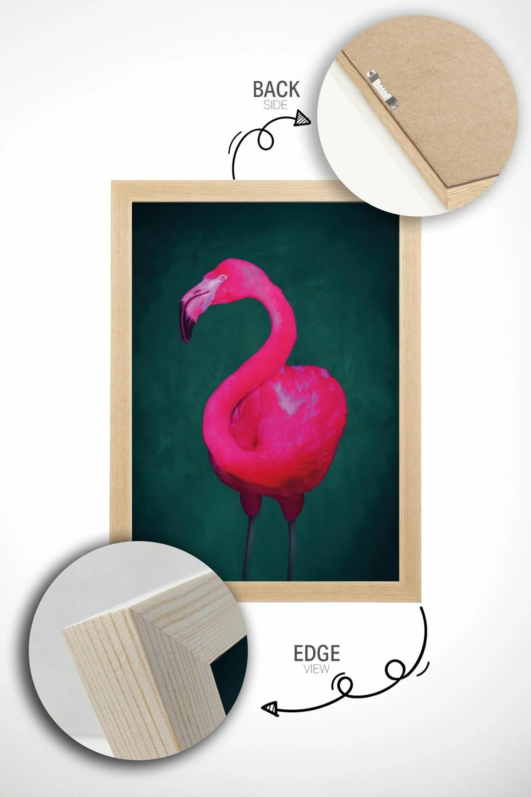 Pikturë dekorative me kornizë, Wallity, Artsrmdl8, shumëngjyrëshe, 33x48cm