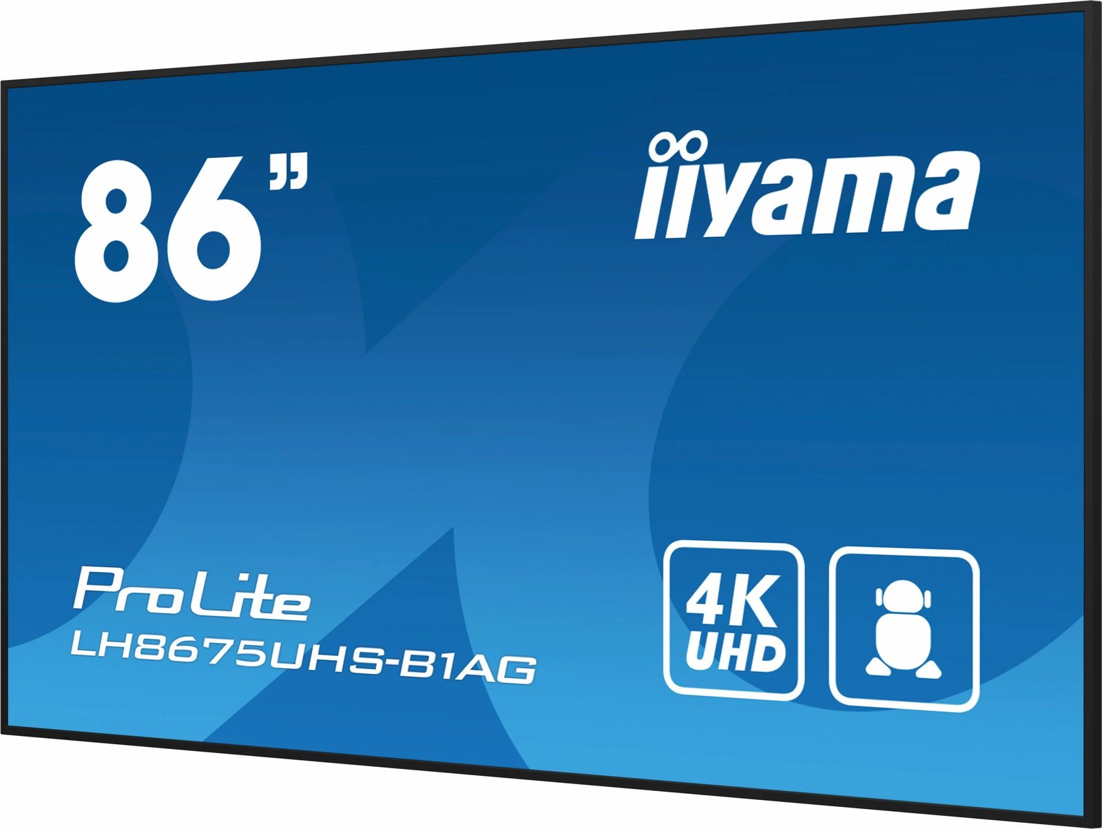 Ekran digjital iiyama LH8675UHS-B1AG, 86", 4K UHD, Wi-Fi