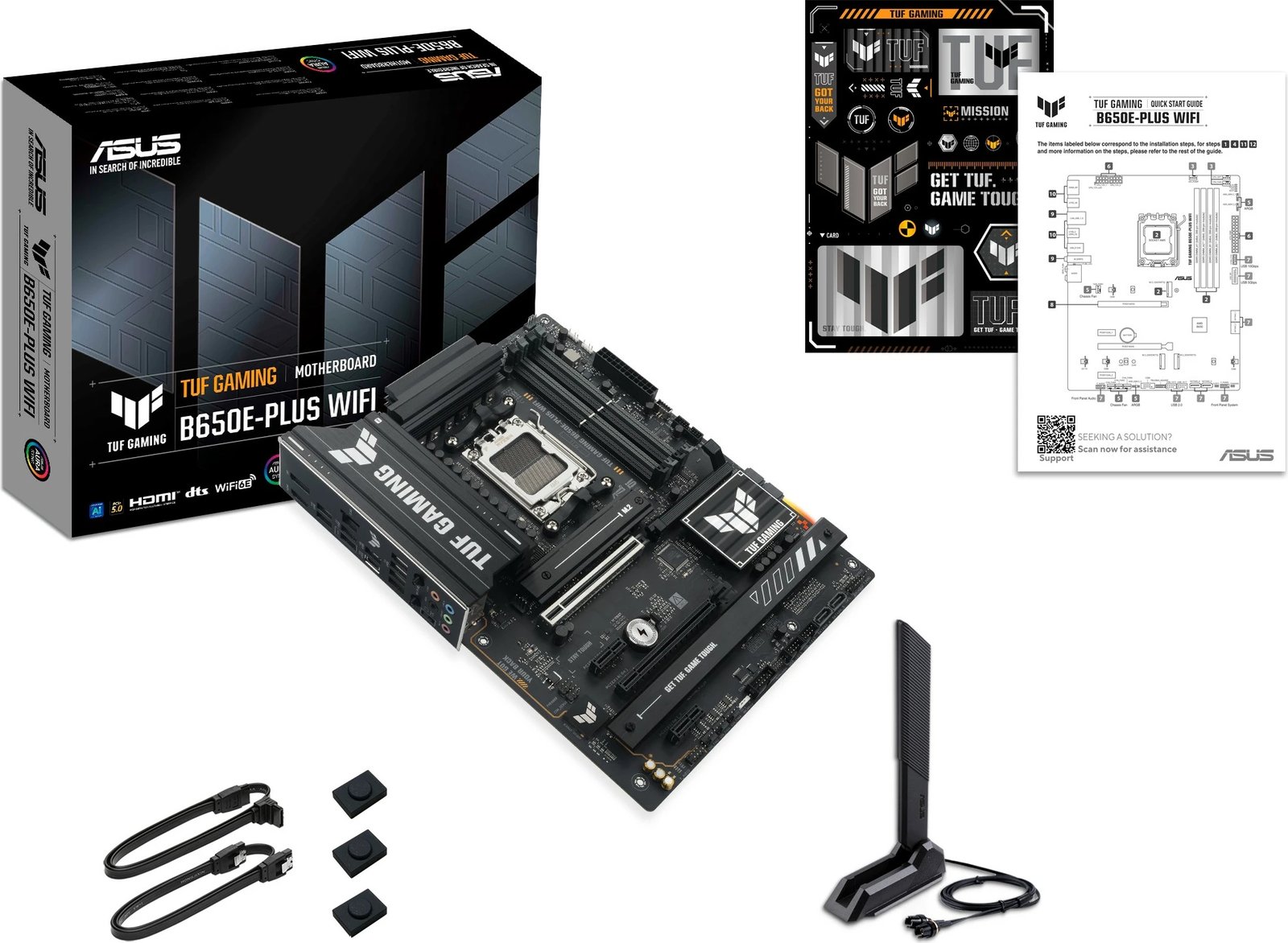 Pllakë amë ASUS TUF GAMING B650E-PLUS WIFI, Socket AM5, DDR5, 256GB Pllakë amë ASUS TUF GAMING B650E-PLUS WIFI, Socket AM5, DDR5, 256GB