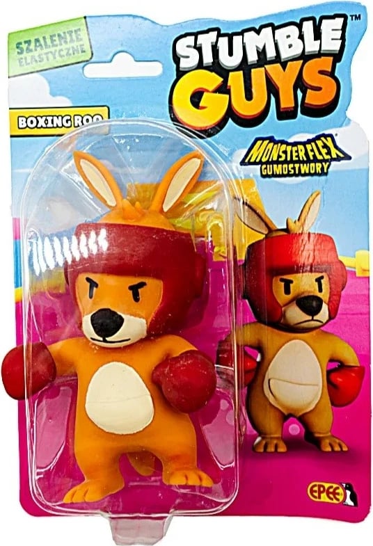 Figurinë lodër Epee Gumostwory Strumble Guys Boxing Roo, portokalli