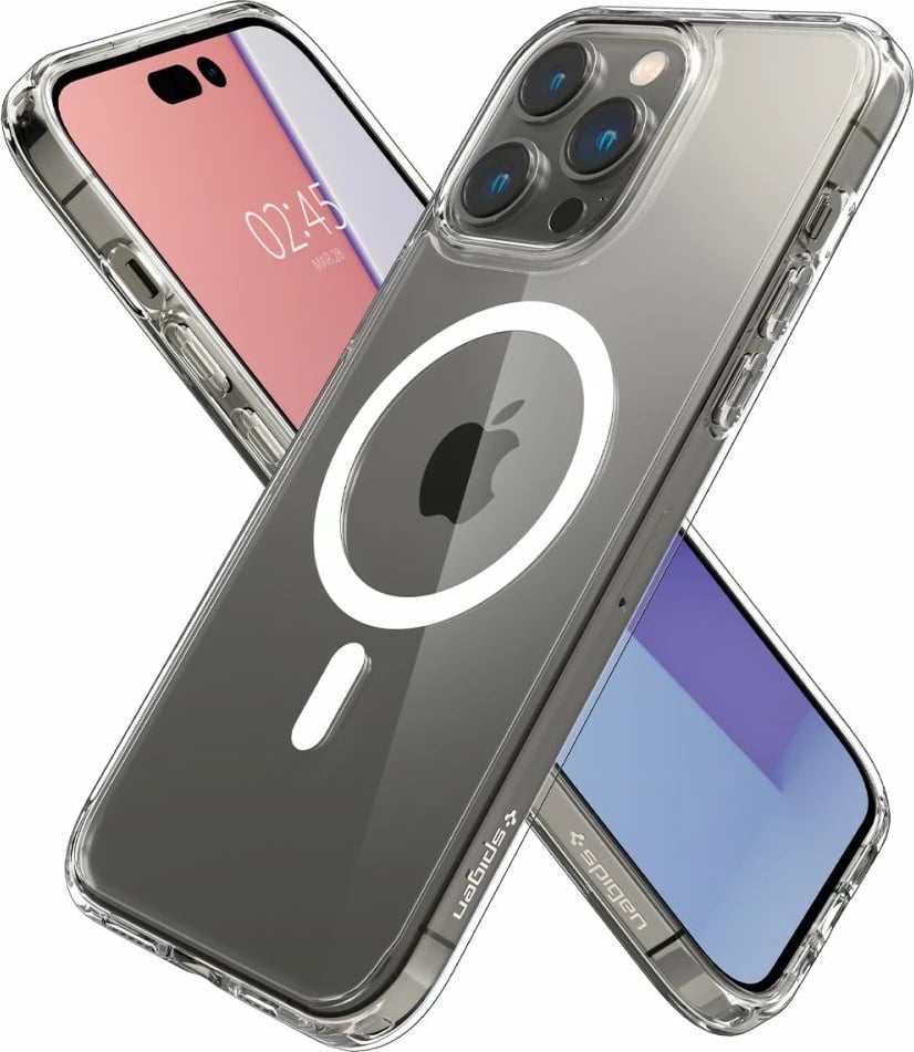 Mbështjellës Spigen Ultra Hybrid Mag për iPhone 14 Pro Max, Transparent/Bardhë