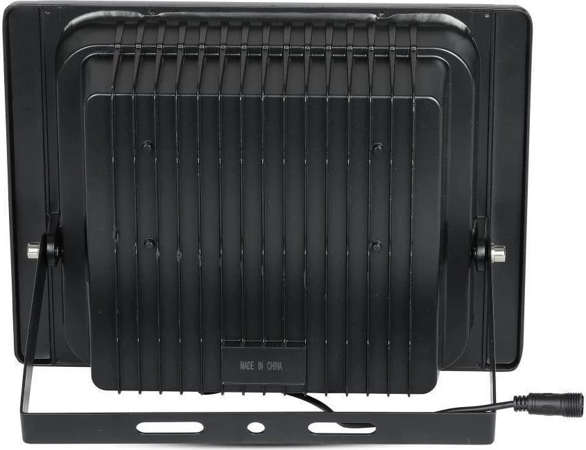 Projektor LED solar V-TAC 35W, IP65, me telekomandë, timer VT-100W 4000K, ngjyrë e zezë