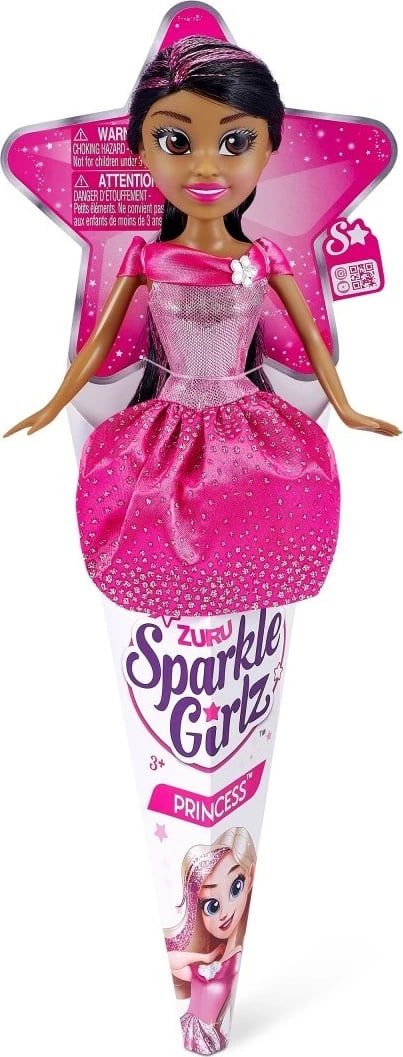 Kukull Sparkle Girlz ZURU, 10.5 inç, set 12 copë, princeshë dhe unikorn, për vajza