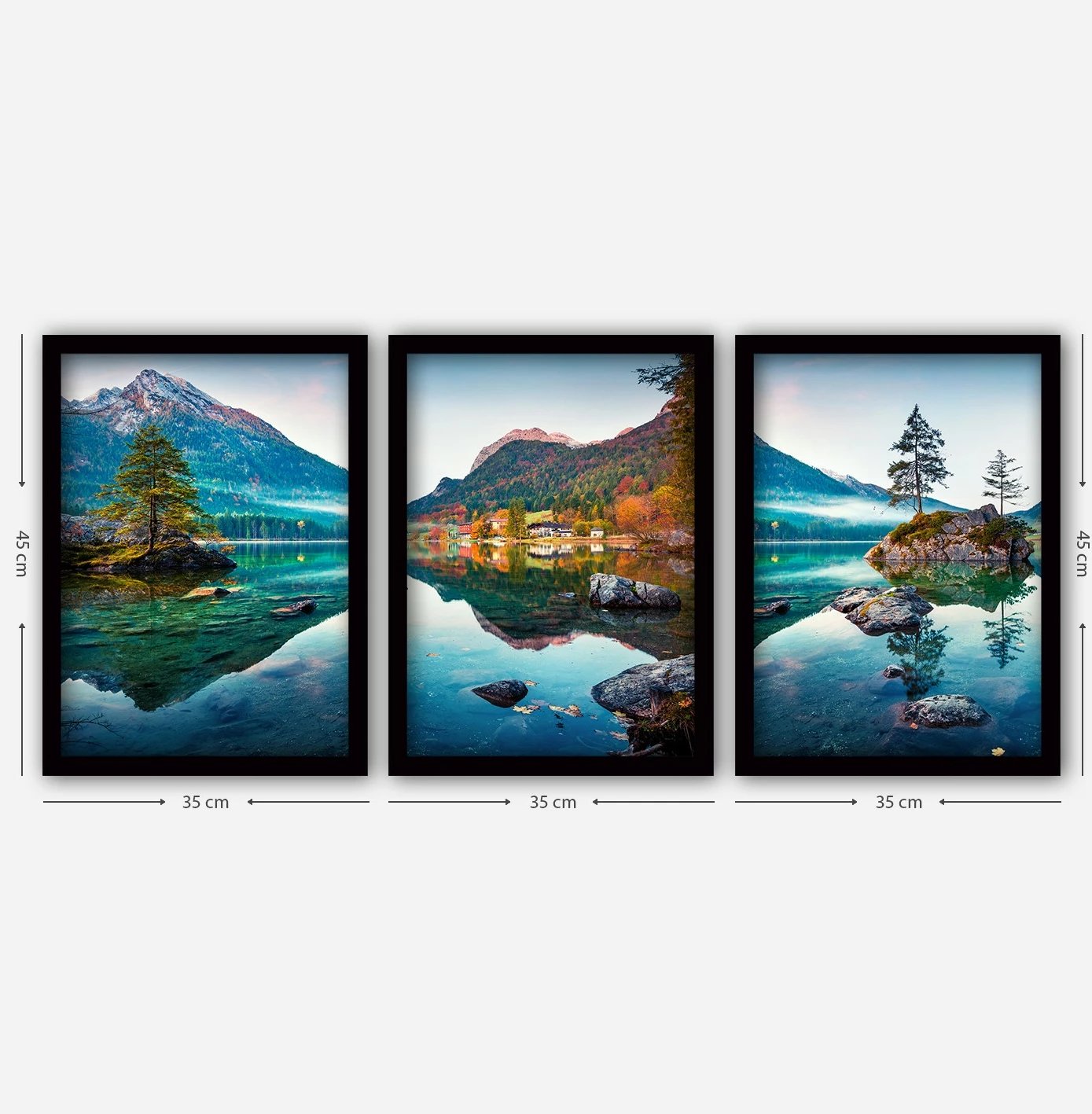 Pikturë dekorative me kornizë (3 pjesë), Wallity, 3SC108