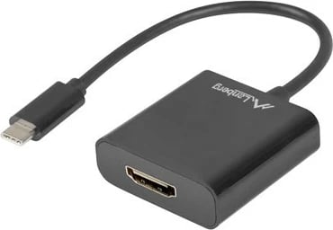 Adapter Lanberg AD-UC-HD-01 USB Type-C në HDMI, 15cm, zi
