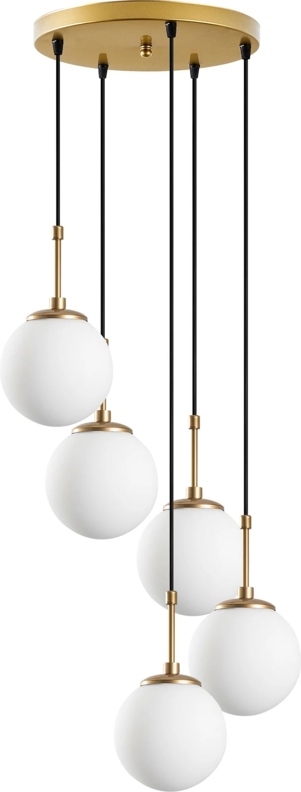 Llambë tavani Opviq, Orbital, ngjyrë ari, 40x40x115cm