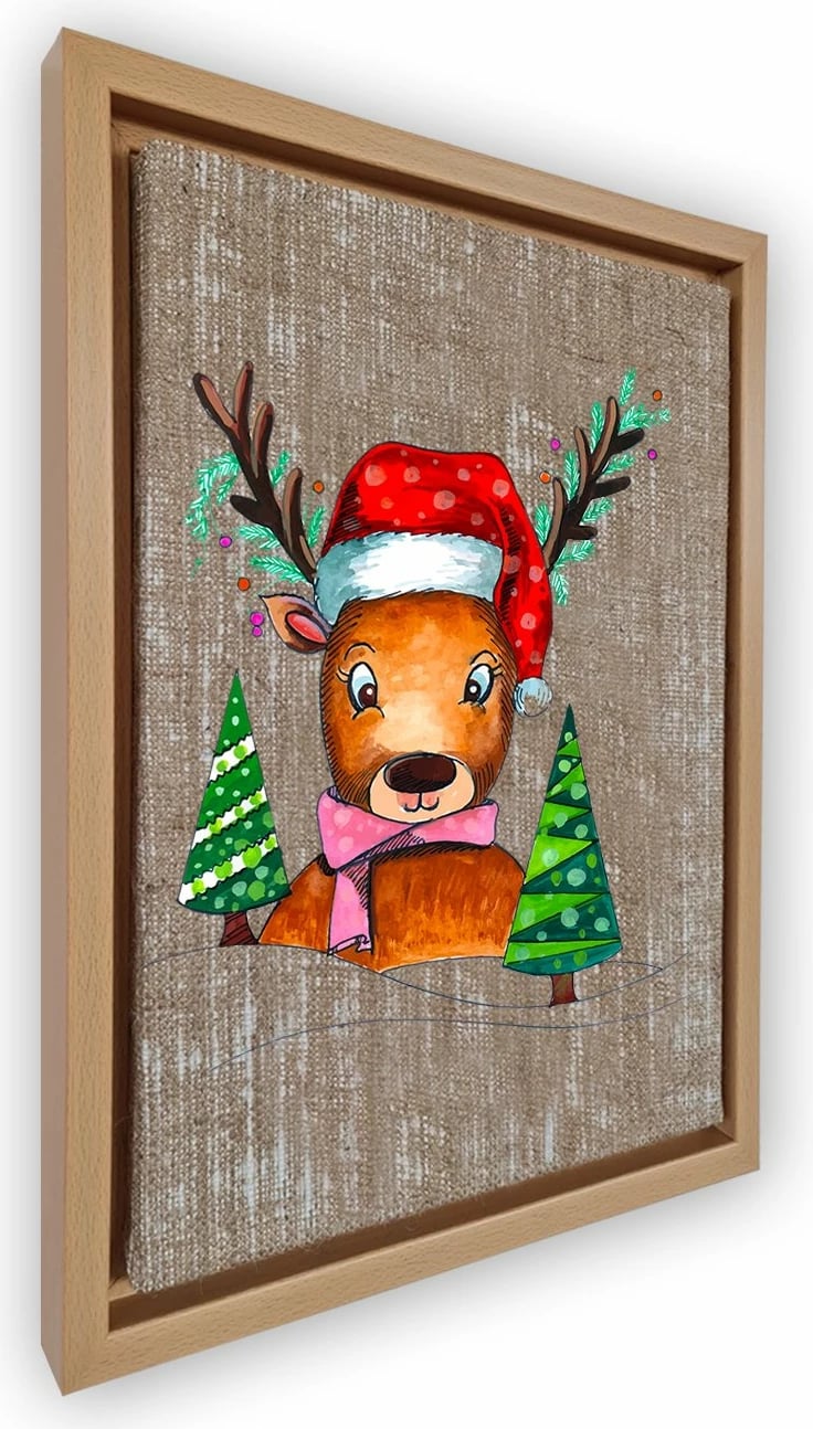 Pikturë dekorative në kanavacë me kornizë, shumëngjyrëshe, Wallity, NLJ800750_3646