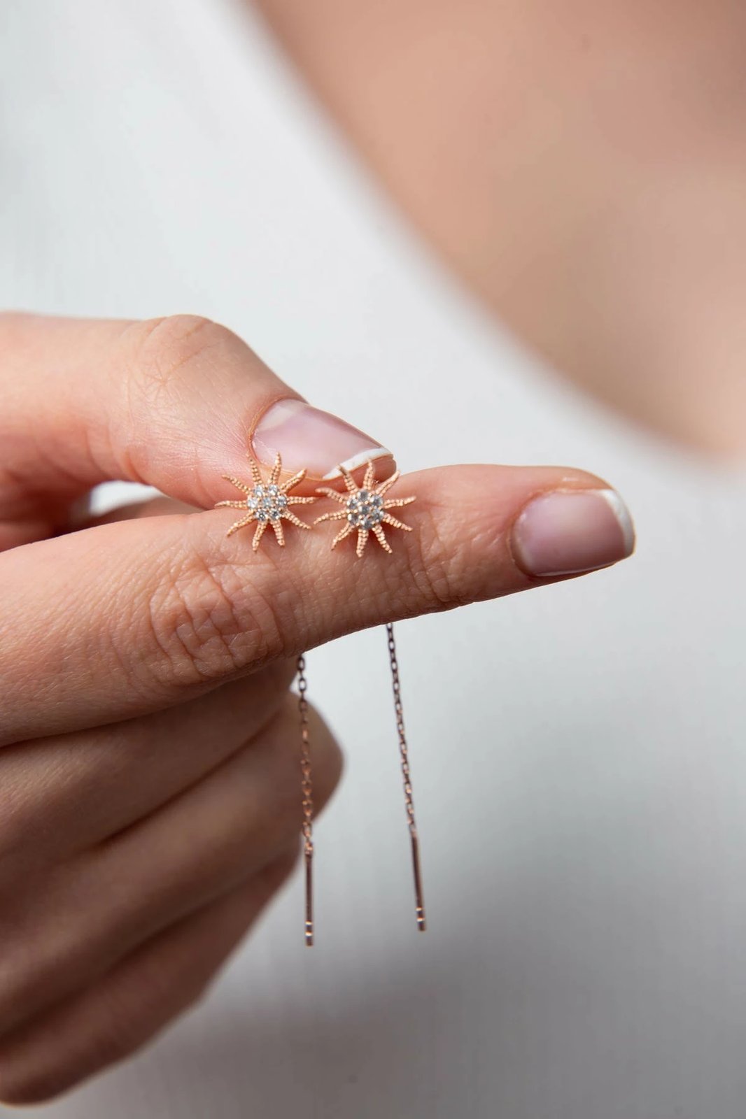 Vathë argjendi Elika Silver, EKR2029, shumëngjyrësh, 7 cm