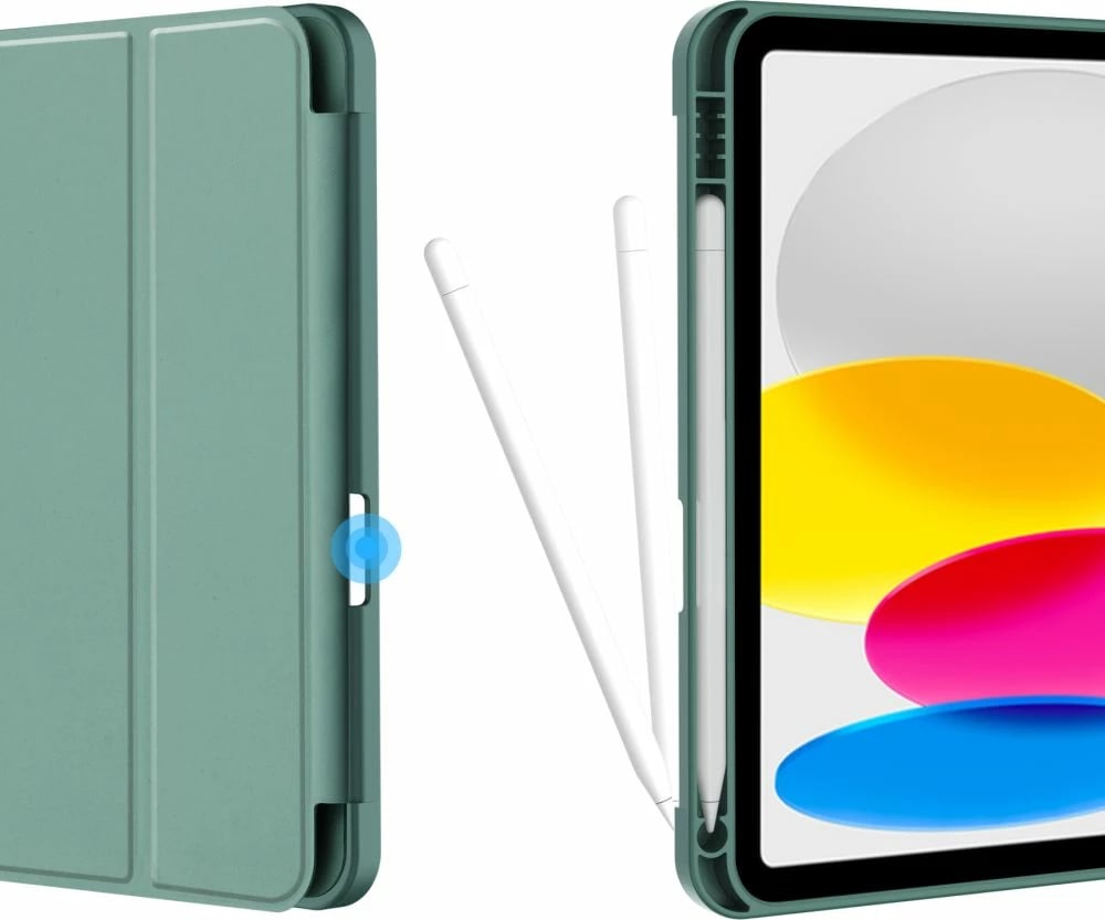 Mbështjellës Tech-Protect SC Pen për iPad 10.9" (2022), silikon, e gjelbër e çelët
