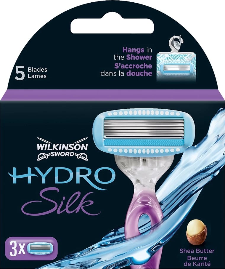 Llama rezervë për brisk për femra Wilkinson Hydro Silk, 3 copë