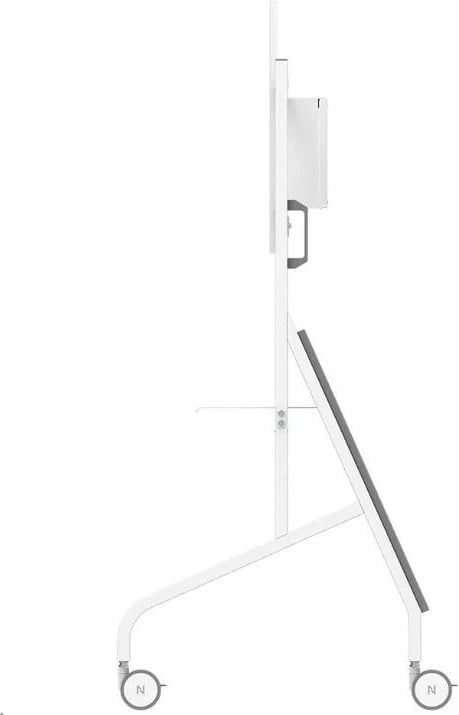 Stendë/karrocë mobile TV/monitor Neomounts MOVE Go XL FL50-575WH1, për 65-110", 125 kg, rregullim lartësie, rafte pajisjesh, e bardhë