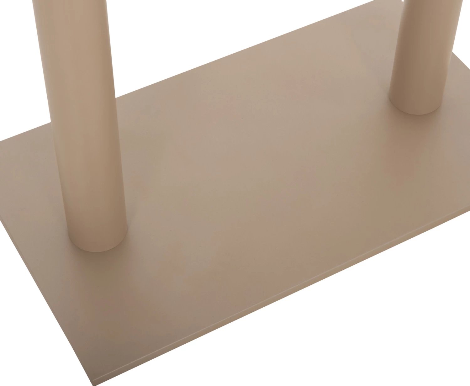 Baza për tavolinë metalike, ngjyrë kapuçino mat, me rregullues lartësie, 80x40x72cm