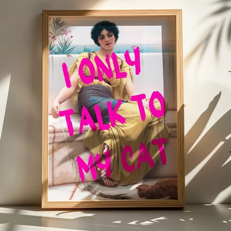 Dekor murali Catem me kornizë, print digjital, shumëngjyrësh, 33x1.5x48cm