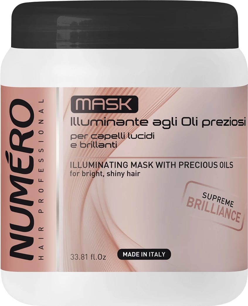 Maskë për flokë NUMERO Illuminating Mask With Precious Oils për femra 1000ml
