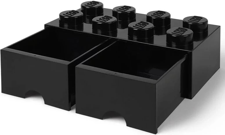 Kuti magazinimi LEGO Room Copenhagen Brick Drawer 8, e zezë