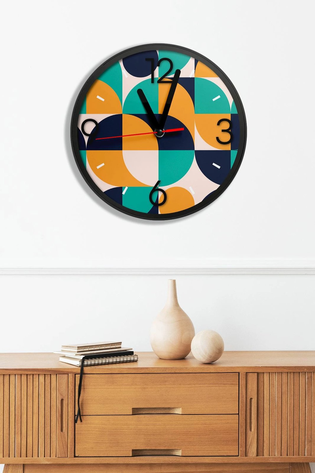 Orë dekorative muri MDF, shumëngjyrëshe, Artavessa3Dclock20