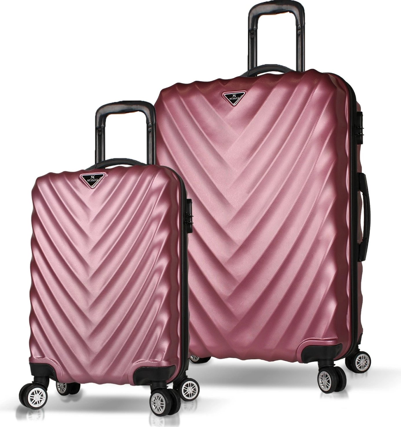 Set valixhesh (2 copë), ngjyrë rozë gold, Zoozie Bags, 6760