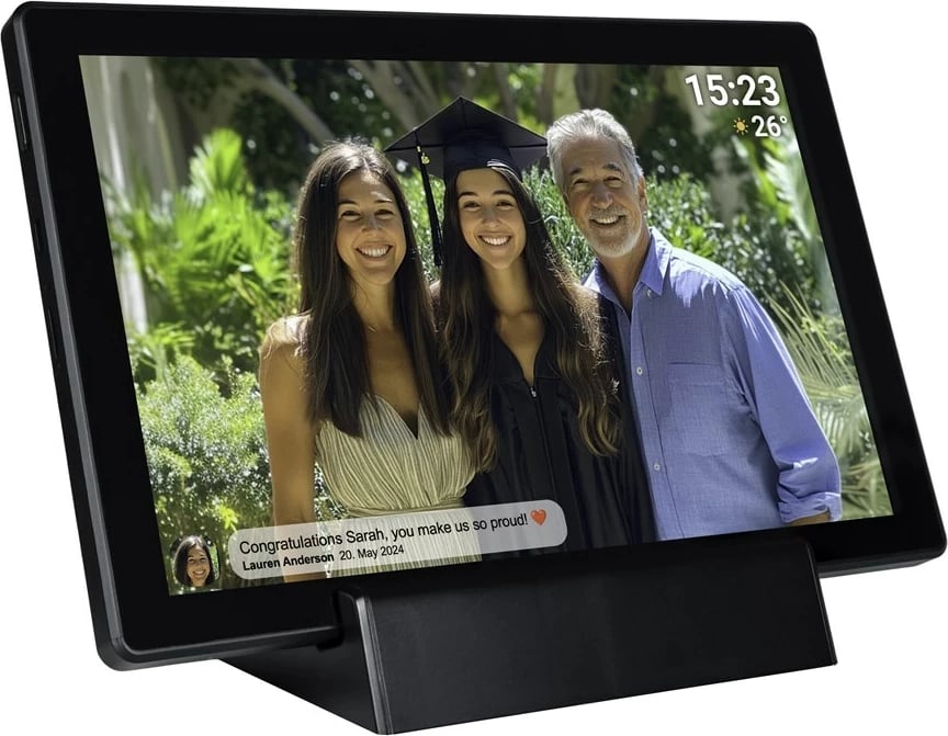 Kornizë digjitale Denver PFF-1070B, 10.1", Touchscreen, Wi-Fi, E zezë
