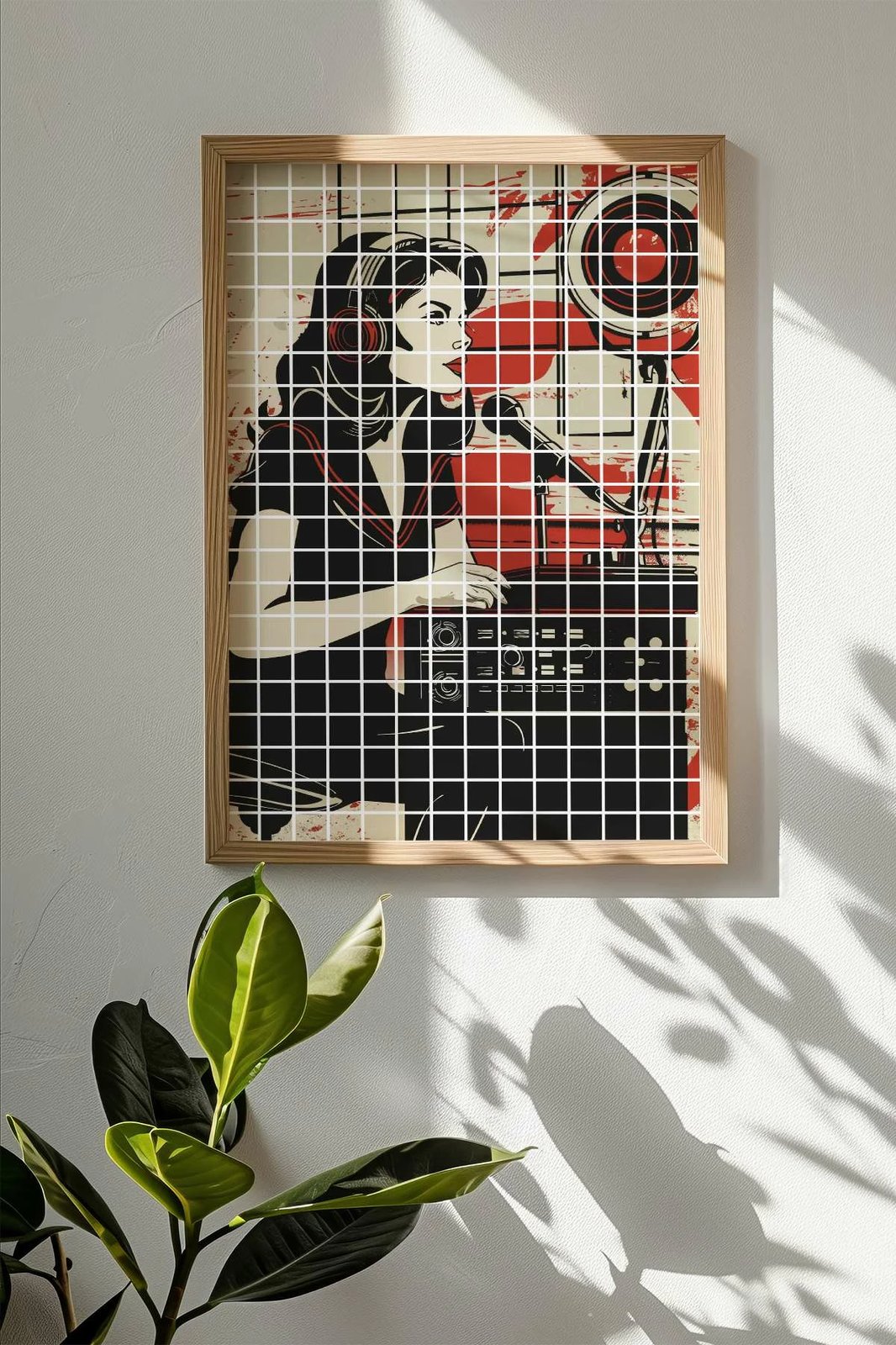 Pikturë dekorative me kornizë, Popkare23, shumëngjyrëshe, Wallity, 33x48cm