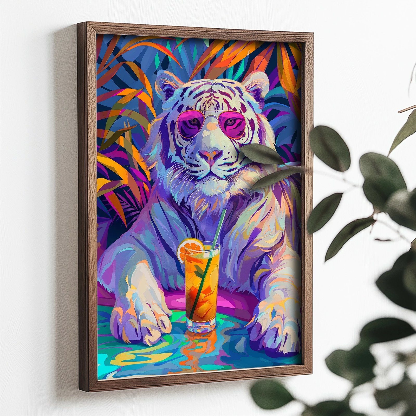 Pikturë dekorative me kornizë MDF, Wallity, TUN014-XL, shumëngjyrëshe