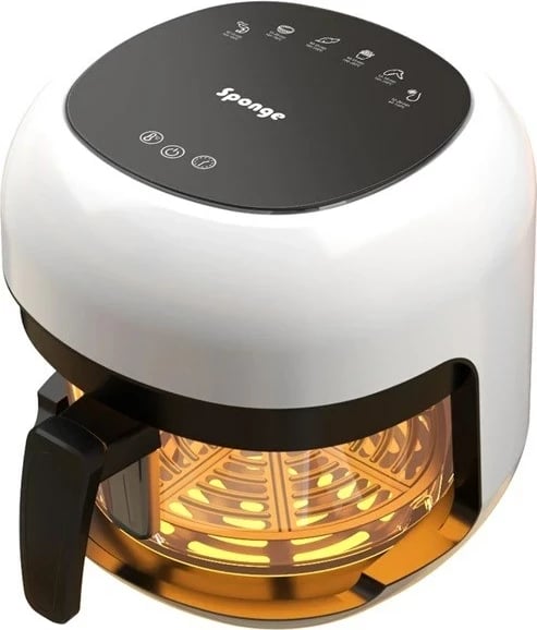 Fritezë pa yndyrë SPONGE 4L, 1000W, e zezë/e bardhë