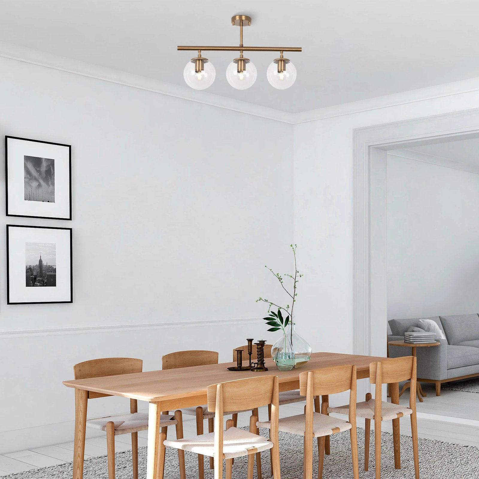 Llambë tavani Opviq, Atmaca - 10265, ngjyrë vintage, 60x15cm