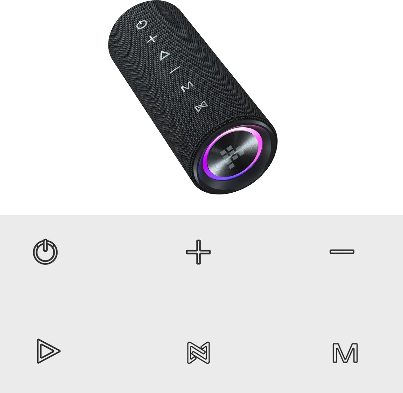 Altoparlant portativ Bluetooth Tronsmart Mirtune C2, 24W, IPX7, 3600mAh, i zi