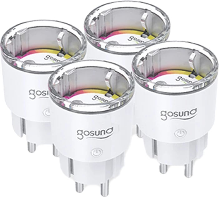 Set prizash të mençura Gosund EP2-Z, ZigBee, 10A, 4 copë, e bardhë