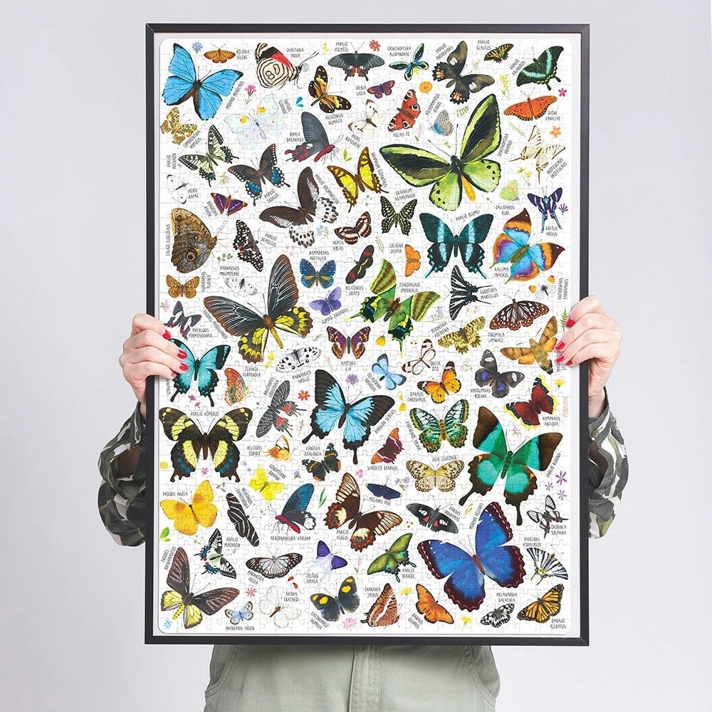 Puzzle CzuCzu Puzzlove Butterflies 1000 pjesë, shumëngjyrëshe