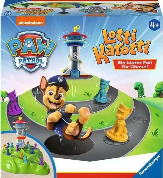 Lojë tavoline Ravensburger Lotti Karotti Paw Patrol, për familje, 2-4 lojtarë, shumëngjyrëshe