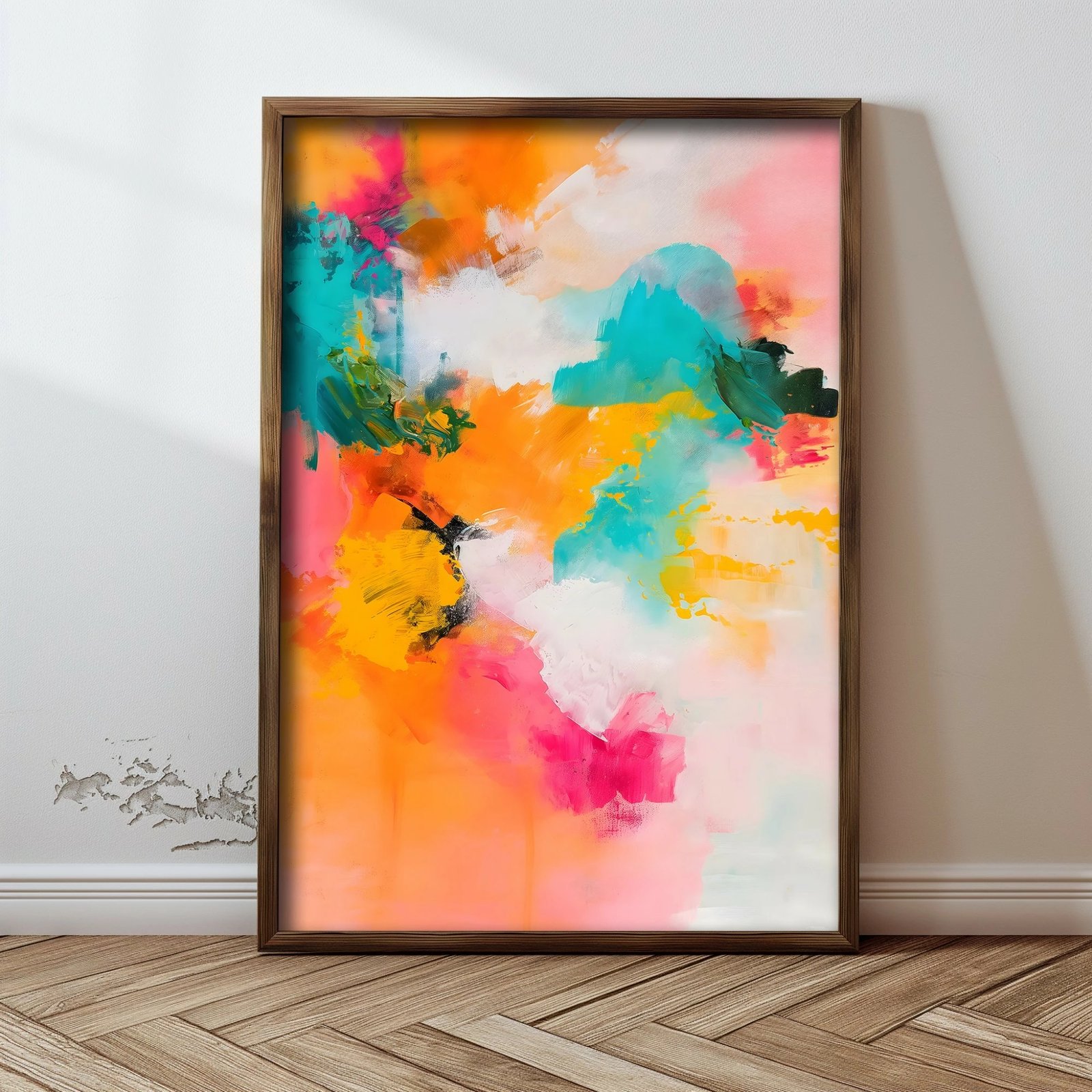 Pikturë dekorative me kornizë, MDF, shumëngjyrëshe, Wallity, GE175-L