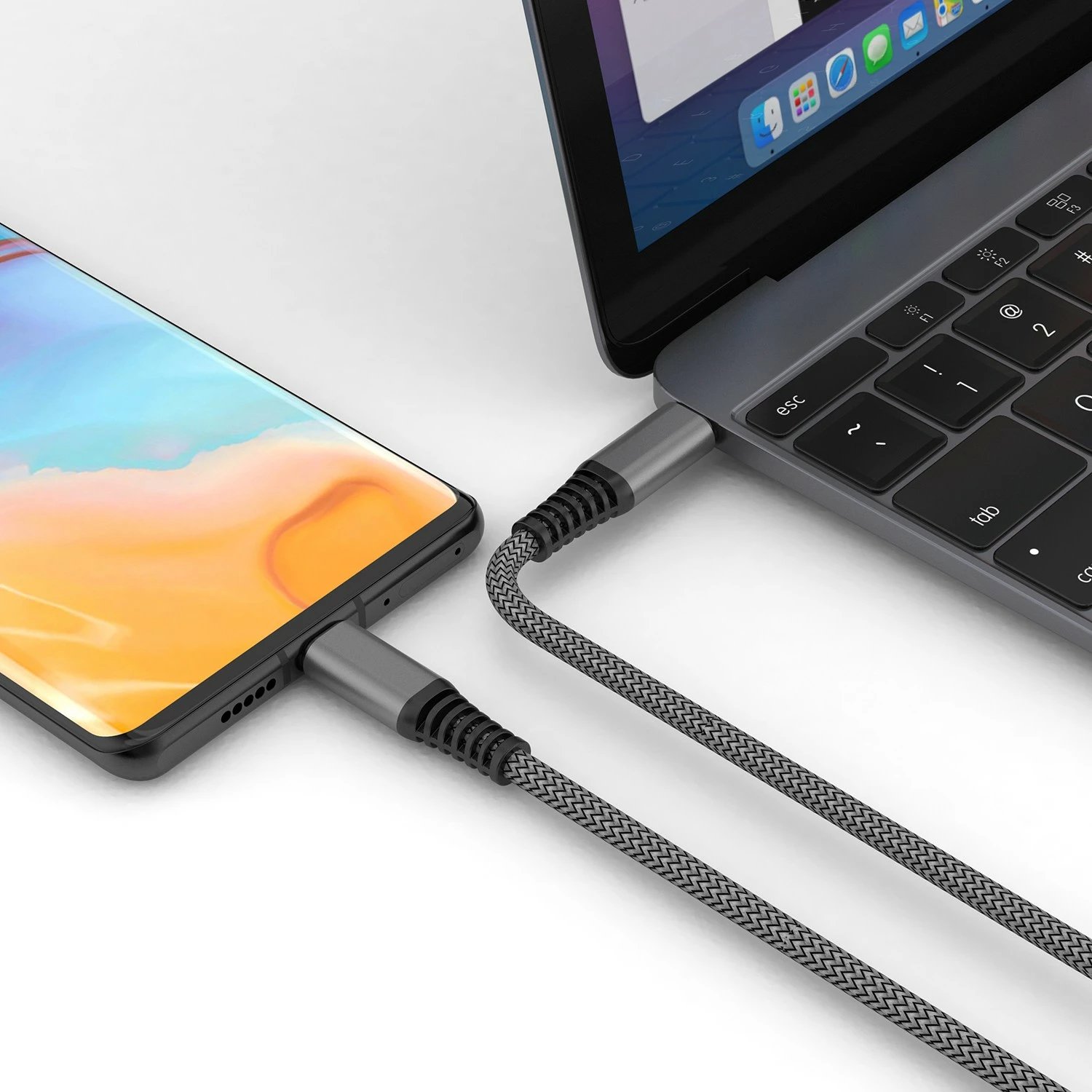 Kabllo USB C 4smarts 456266, 1.5 m, 0.48 Gbit/s, e zezë
