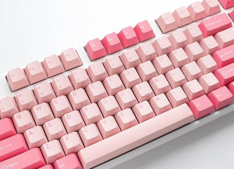 Tastierë gaming Ducky One 3 Gossamer Pink, rozë/bardhë