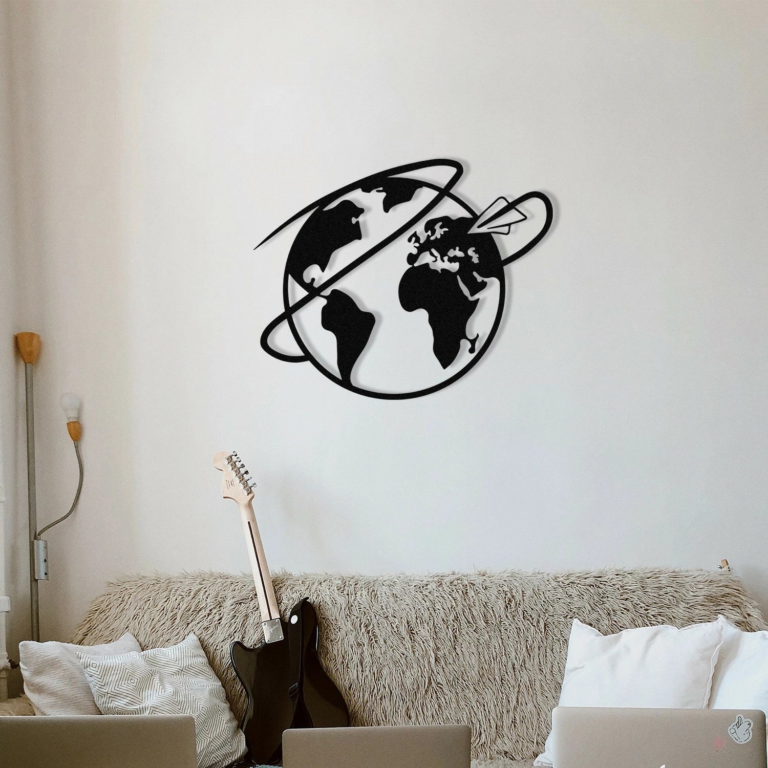 Aksesor dekorativ metalik për mur, Wallity, udhëtim