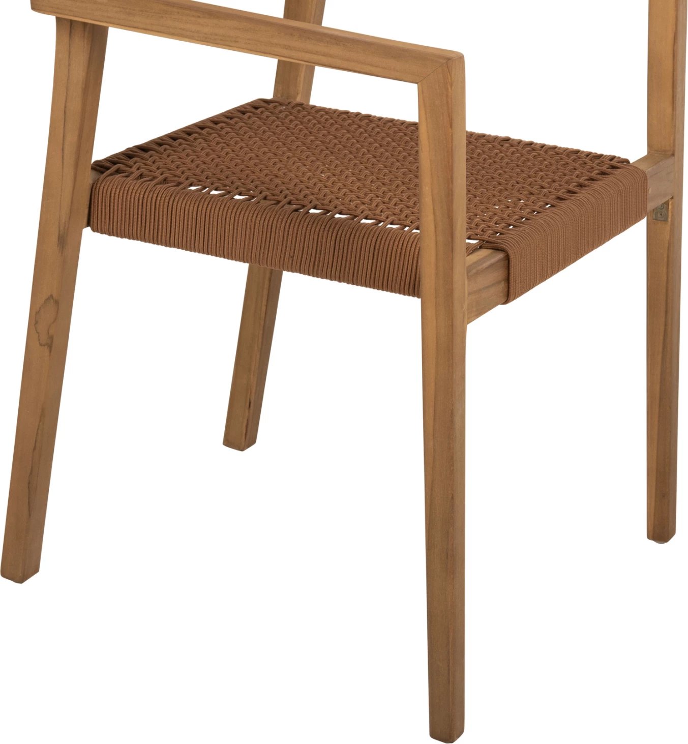 Karrige me krahë CHARLOTTE FH9637.01 dru tik natyral & litar kafe 59x54x83H cm