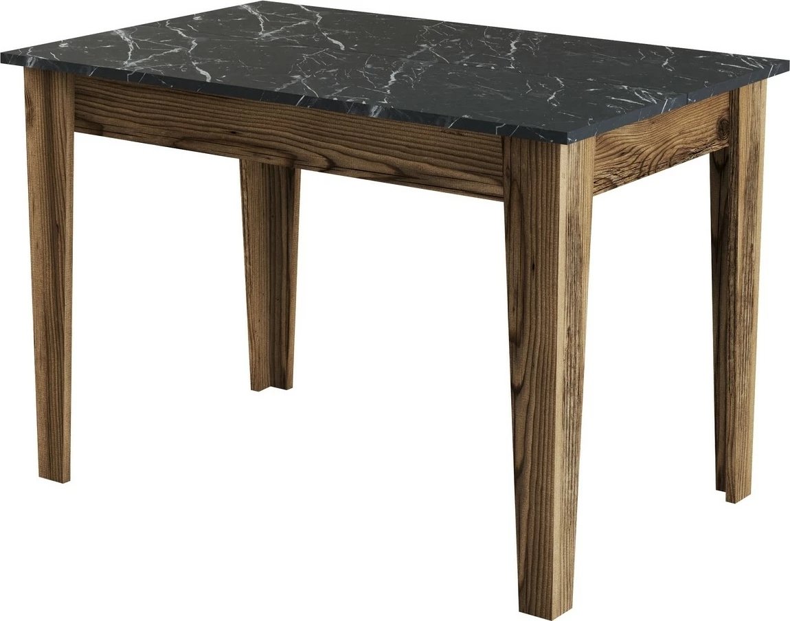 Tavolinë kuzhine Hanah Home, Kiev 509, ngjyrë arre, e zezë