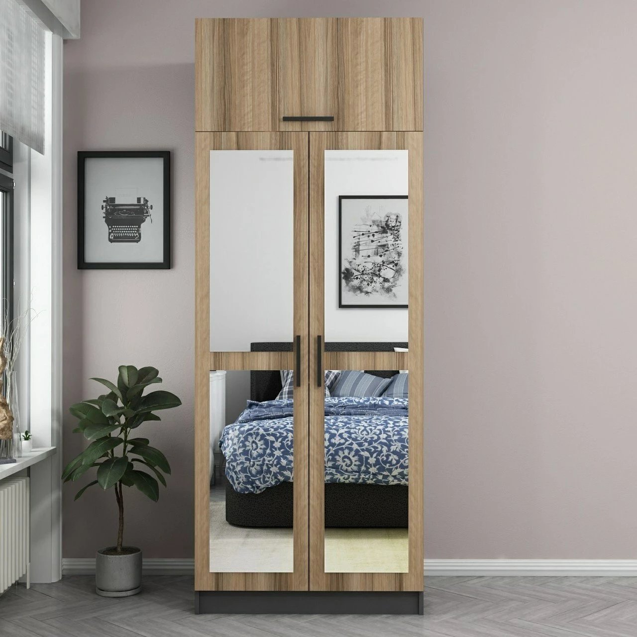 Dollap Skye Decor, ngjyrë lisi, 2225