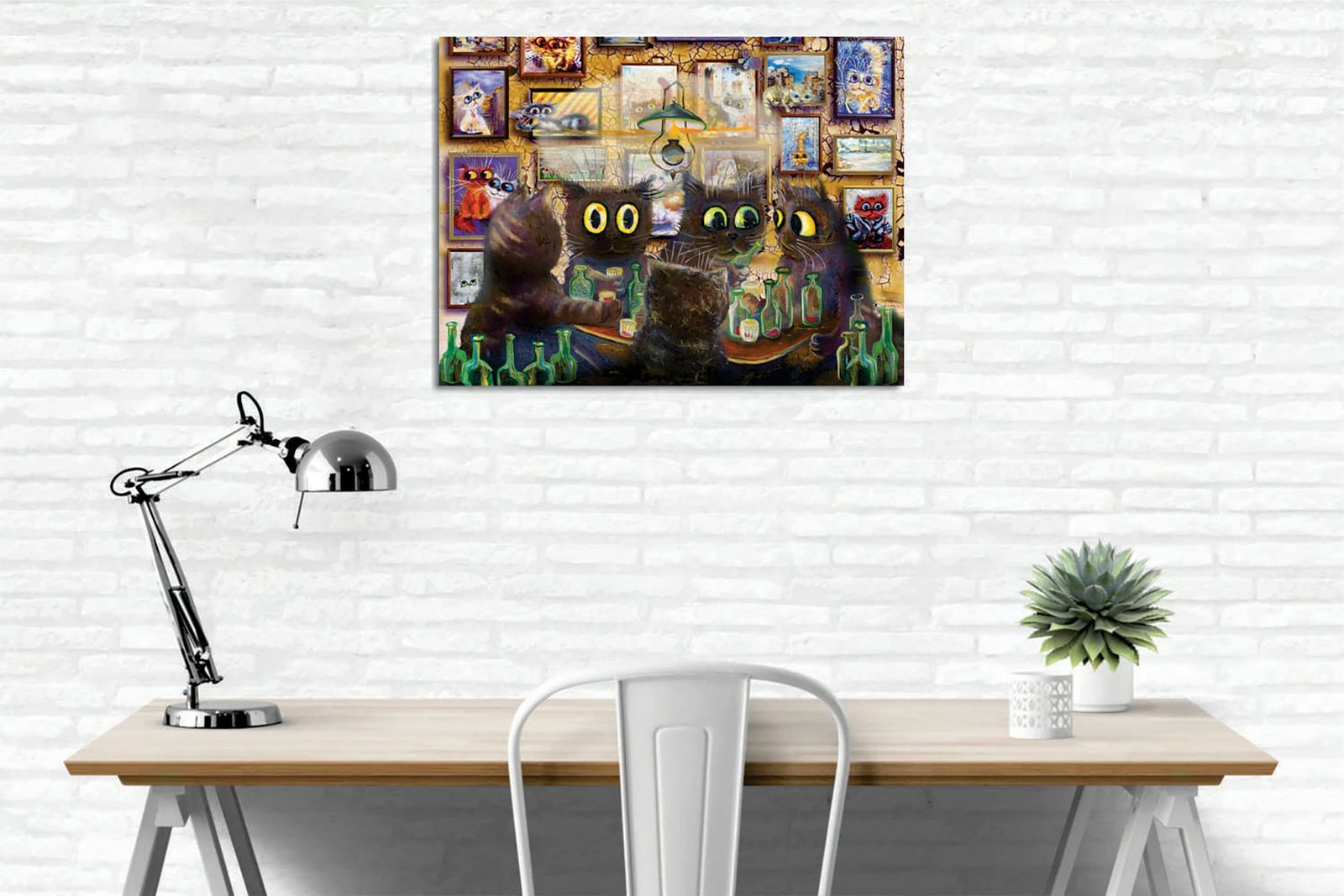 Pikturë dekorative në kanavacë Wallity, DC379, shumëngjyrëshe, 30x40cm