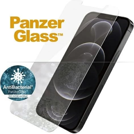 Xham mbrojtës PanzerGlass Standard Super+ për iPhone 12 / 12 Pro, antibakterial