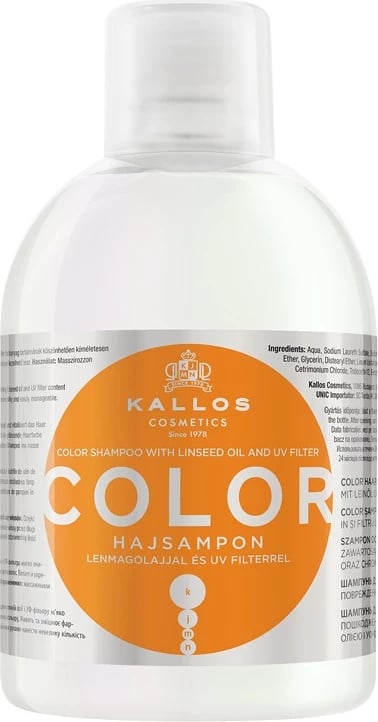 Shampon për flokë të lyer Kallos KJMN Color për femra 1000ml