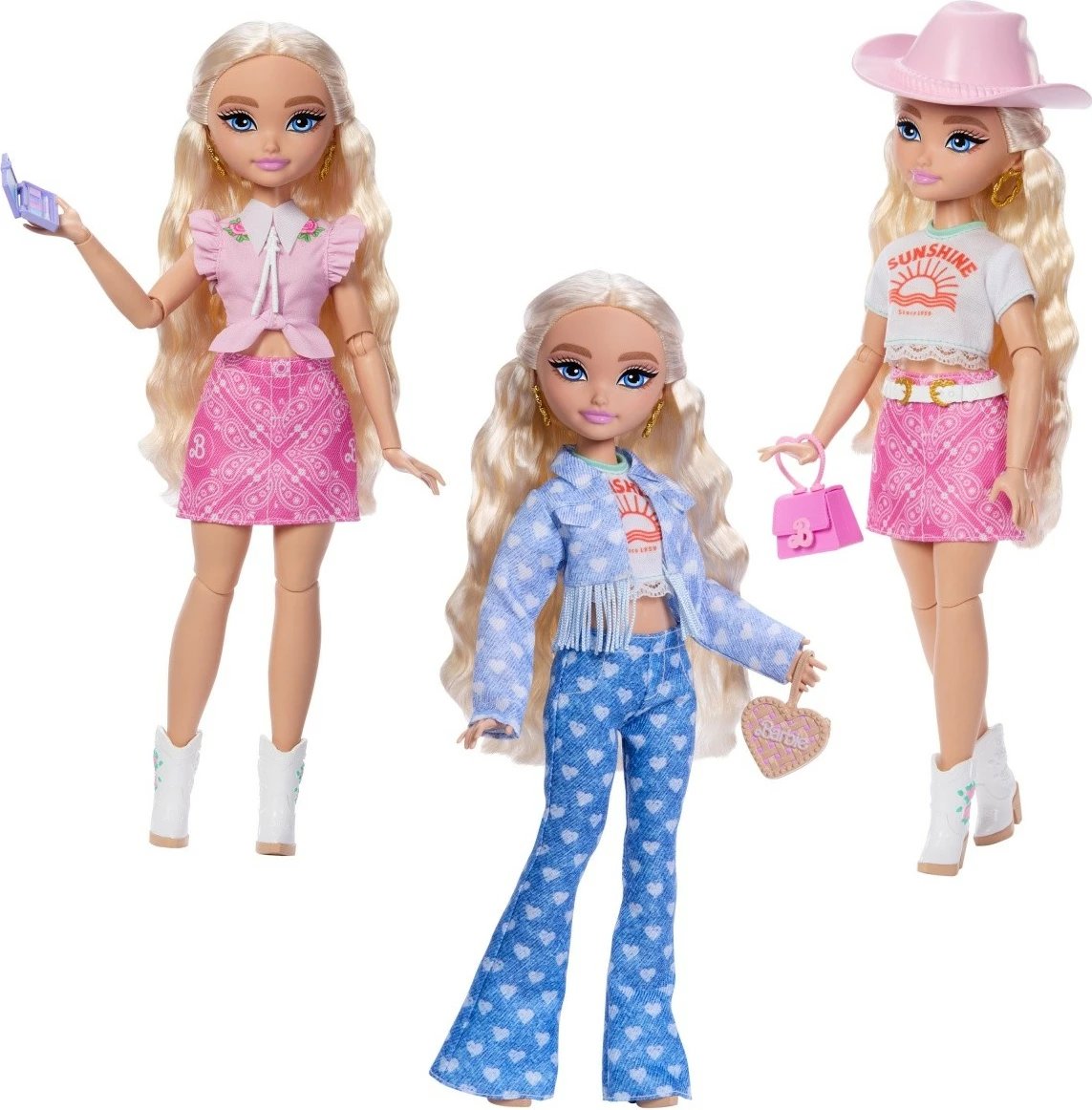 Kukull Barbie Dream Besties Malibu Festival Styling me aksesorë, Mattel, JGH87, Rozë
